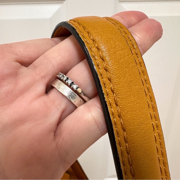 Coach - Madison Hailey Leather Hobo Camel Mustard Shoulder Bag - Picture 12 of 14